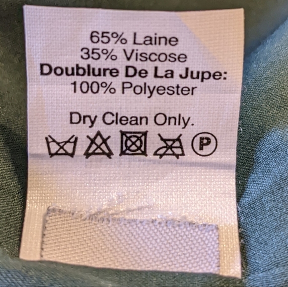 Madewell Uptown Zip Skirt Plus Size 12 Forest Green Mini Wool Blend EUC - Picture 6 of 7